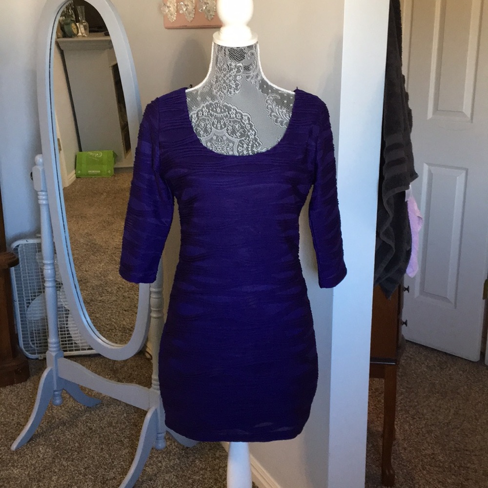 Purple mini dress
